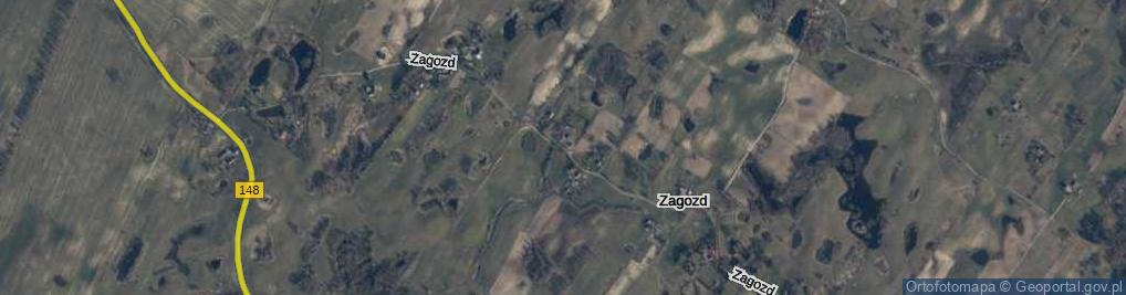 Zdjęcie satelitarne Zagozd ul.