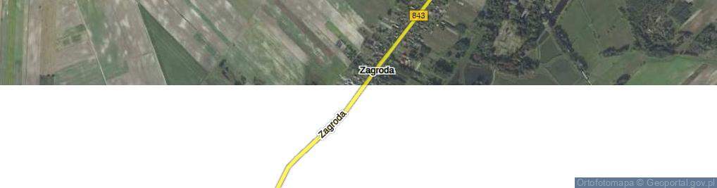 Zdjęcie satelitarne Zagroda ul.