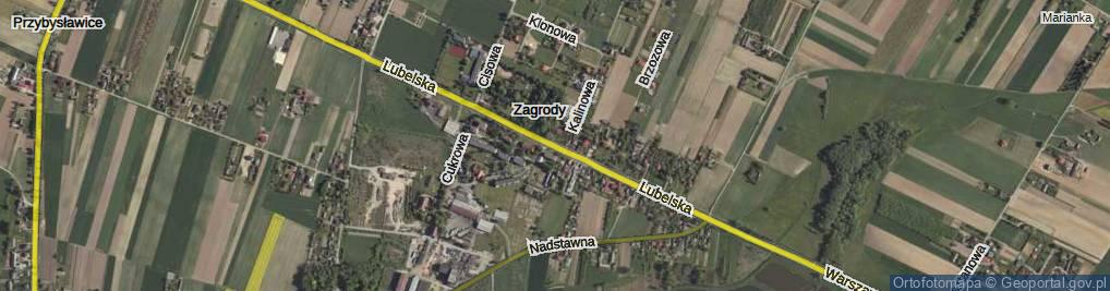 Zdjęcie satelitarne Zagrody ul.