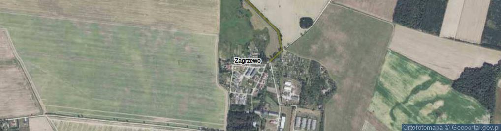 Zdjęcie satelitarne Zagrzewo ul.