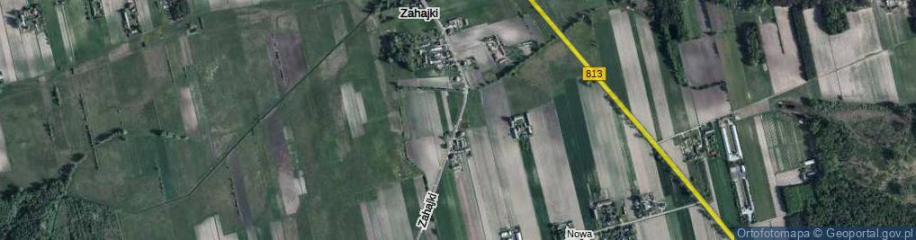 Zdjęcie satelitarne Zahajki ul.