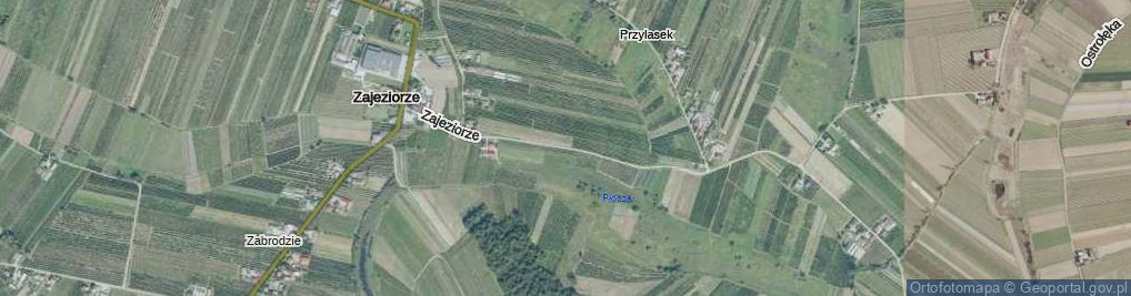 Zdjęcie satelitarne Zajeziorze ul.