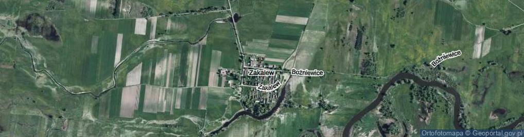 Zdjęcie satelitarne Zakalew ul.