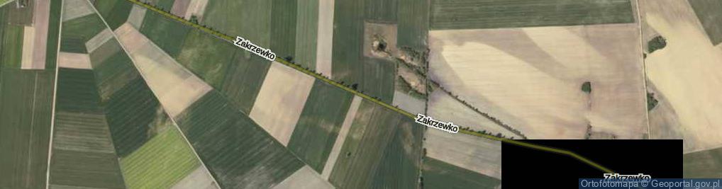 Zdjęcie satelitarne Zakrzewko ul.
