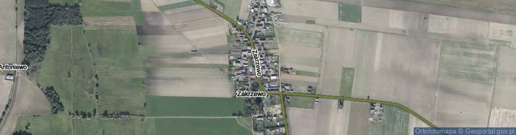 Zdjęcie satelitarne Zakrzewo ul.