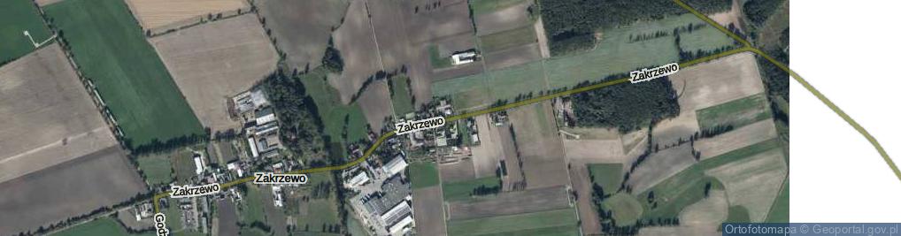 Zdjęcie satelitarne Zakrzewo ul.