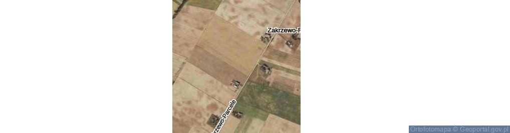 Zdjęcie satelitarne Zakrzewo-Parcele ul.