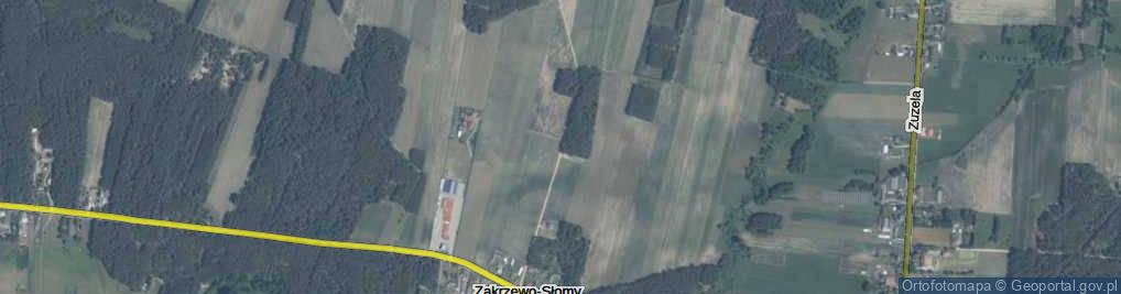 Zdjęcie satelitarne Zakrzewo-Słomy ul.