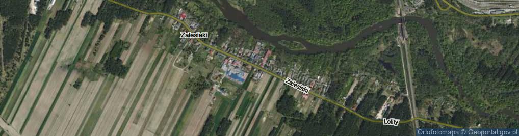 Zdjęcie satelitarne Zalesiaki ul.