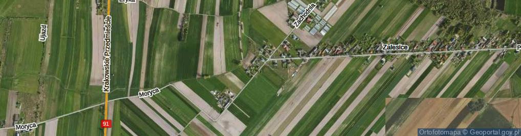 Zdjęcie satelitarne Zachodnia ul.