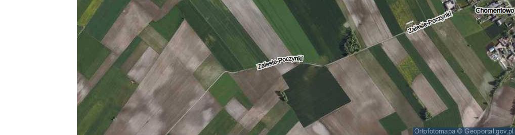Zdjęcie satelitarne Zalesie-Poczynki ul.