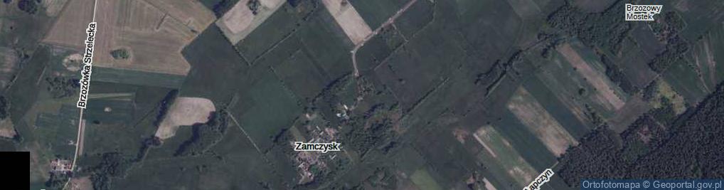 Zdjęcie satelitarne Zamczysk ul.