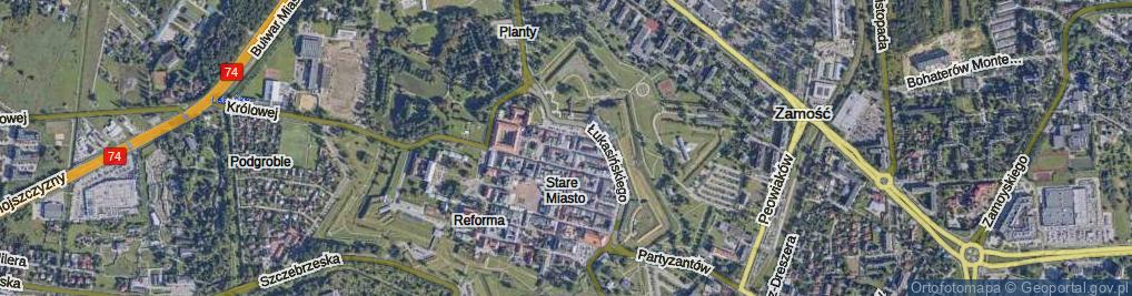 Zdjęcie satelitarne Zamenhofa Ludwika, dr. ul.