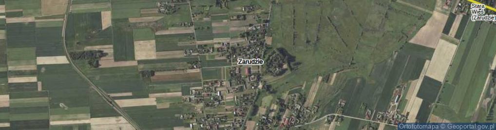 Zdjęcie satelitarne Zarudzie ul.