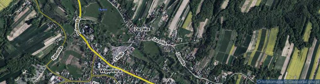 Zdjęcie satelitarne Zarzeka ul.