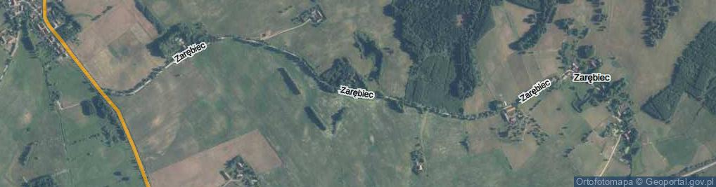 Zdjęcie satelitarne Zarębiec ul.