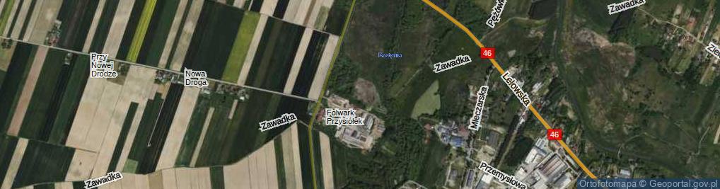 Zdjęcie satelitarne Zawadka ul.