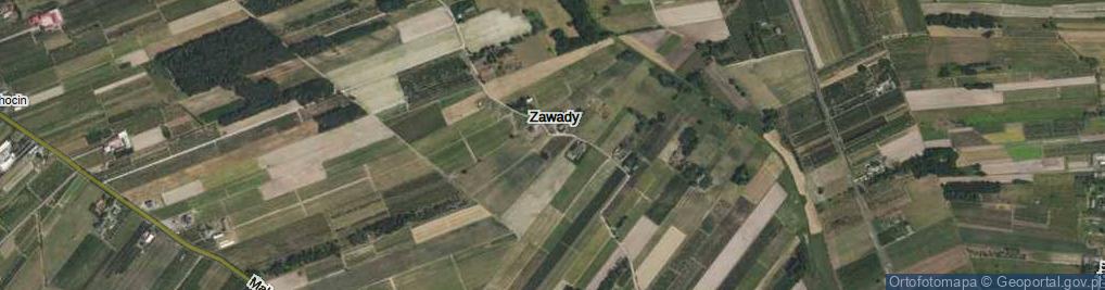 Zdjęcie satelitarne Zawady ul.