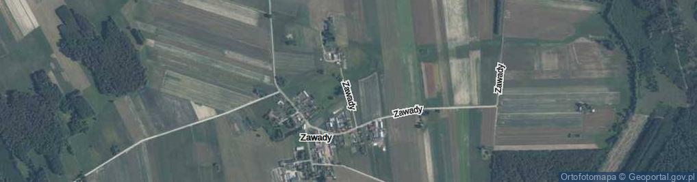 Zdjęcie satelitarne Zawady ul.