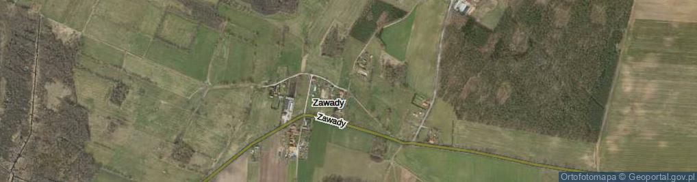 Zdjęcie satelitarne Zawady ul.
