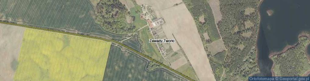 Zdjęcie satelitarne Zawady-Tworki ul.