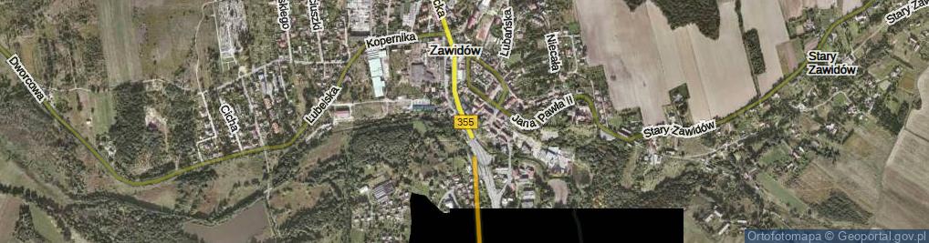 Zdjęcie satelitarne Zawidów-Habartice ul.