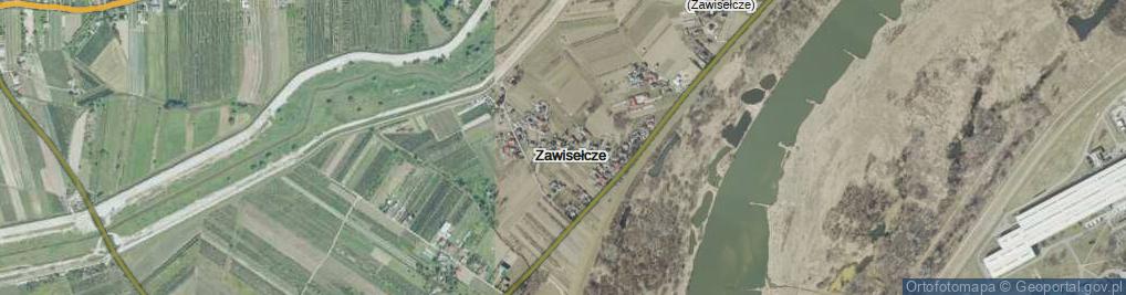Zdjęcie satelitarne Zawisełcze ul.