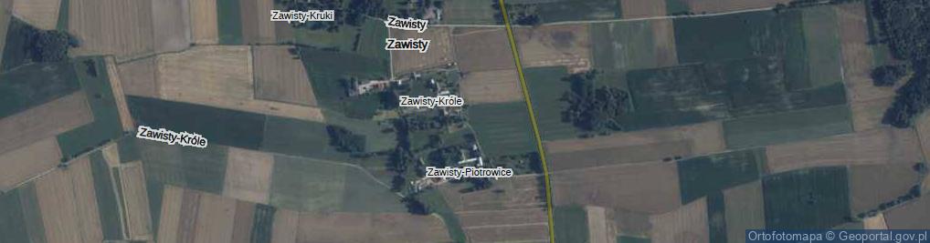 Zdjęcie satelitarne Zawisty-Piotrowice ul.