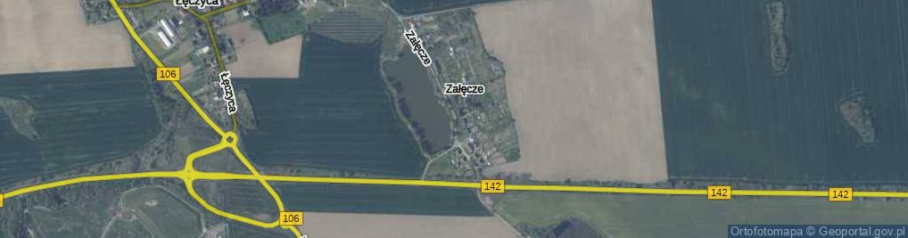 Zdjęcie satelitarne Załęcze ul.