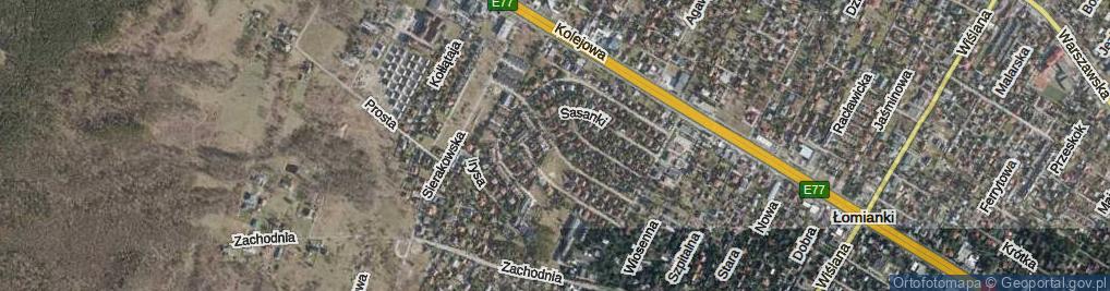 Zdjęcie satelitarne Zawilca ul.