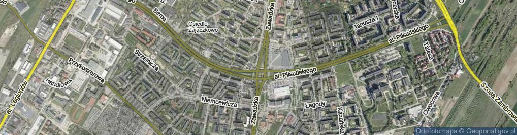 Zdjęcie satelitarne Zawadzka ul.