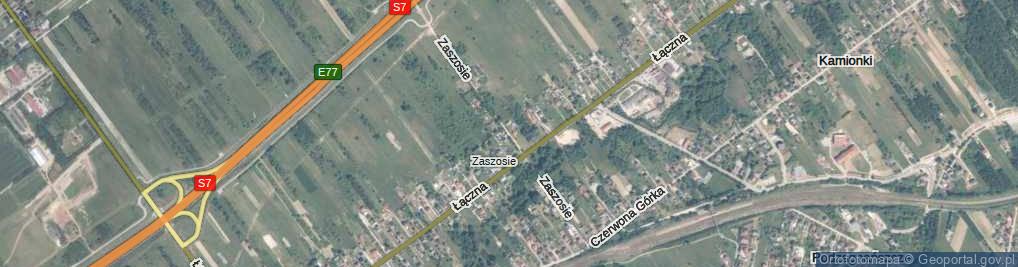 Zdjęcie satelitarne Zaszosie ul.