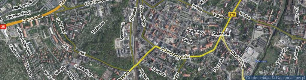 Zdjęcie satelitarne Zaułek Kupiecki ul.