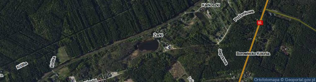 Zdjęcie satelitarne Żarki ul.