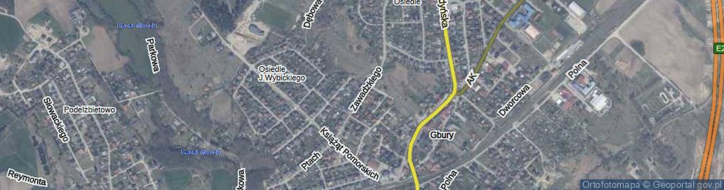Zdjęcie satelitarne Zawadzkiego ul.