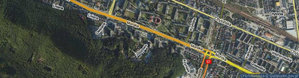 Zdjęcie satelitarne Zbożowa ul.