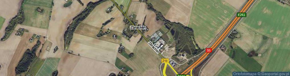 Zdjęcie satelitarne Zbrachlin ul.