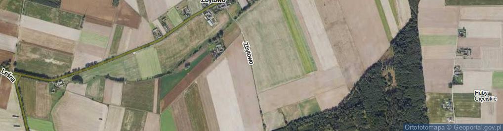 Zdjęcie satelitarne Zbytowo ul.
