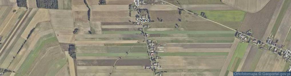 Zdjęcie satelitarne Zbójno ul.
