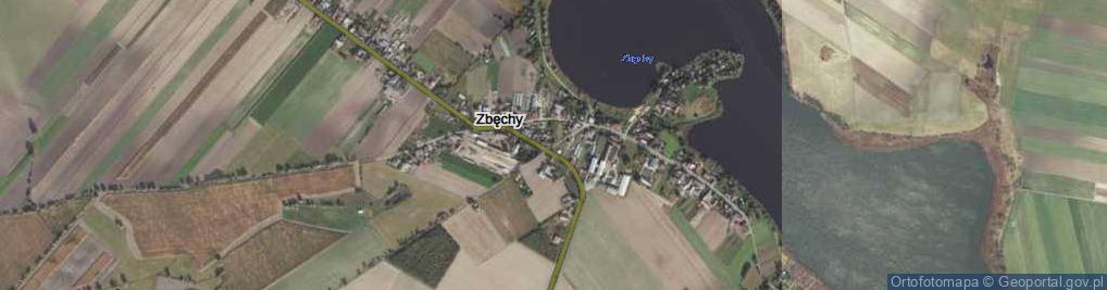 Zdjęcie satelitarne Zbęchy ul.