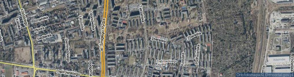 Zdjęcie satelitarne Zbaraska ul.