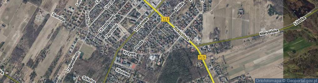 Zdjęcie satelitarne Zduńska ul.