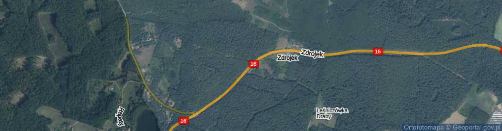 Zdjęcie satelitarne Zdrojek ul.
