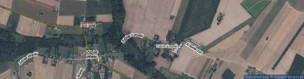Zdjęcie satelitarne Zdziar-Łopatki ul.