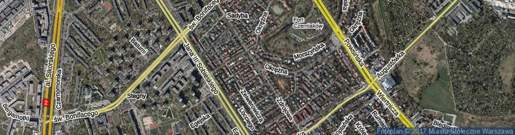 Zdjęcie satelitarne Zdrojowa ul.