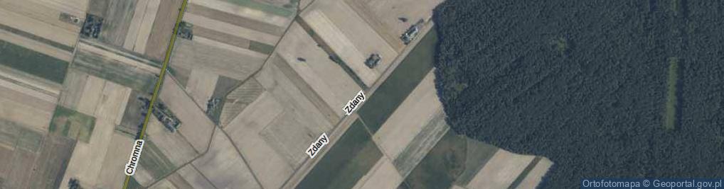 Zdjęcie satelitarne Zdany ul.