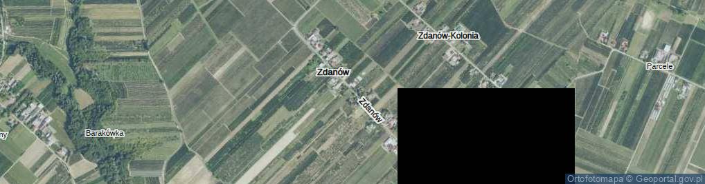Zdjęcie satelitarne Zdanów ul.