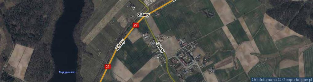 Zdjęcie satelitarne Zduny ul.