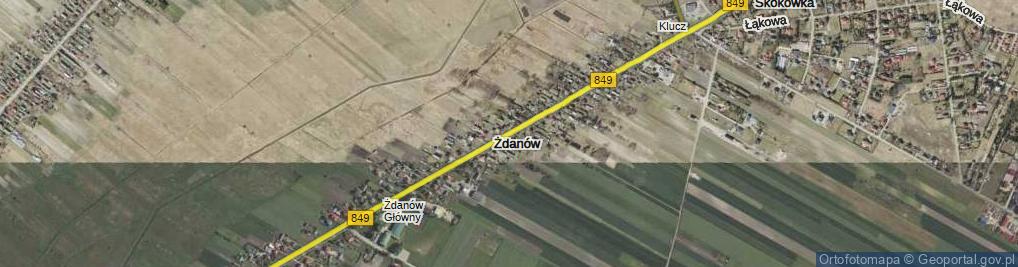 Zdjęcie satelitarne Żdanów ul.