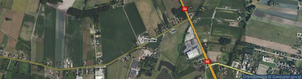 Zdjęcie satelitarne Żdżarów ul.